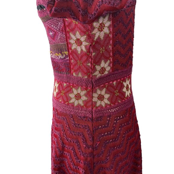 Boho Parisian ANTHROPOLOGIE Midi Crochet Knit Dress, Women’s Size XL - Picture 9 of 9